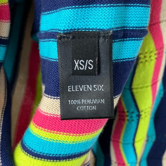 Eleven Six Colorful Striped Cardigan Sweater - Picture 5 of 5